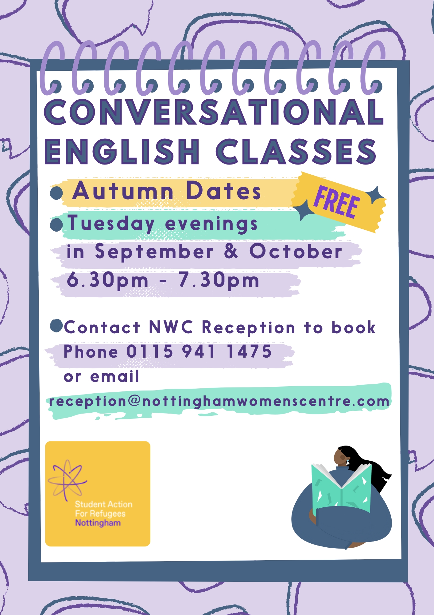 Conversational English classes for women with English as a second language [Autumn 2025 – Evening Classes]